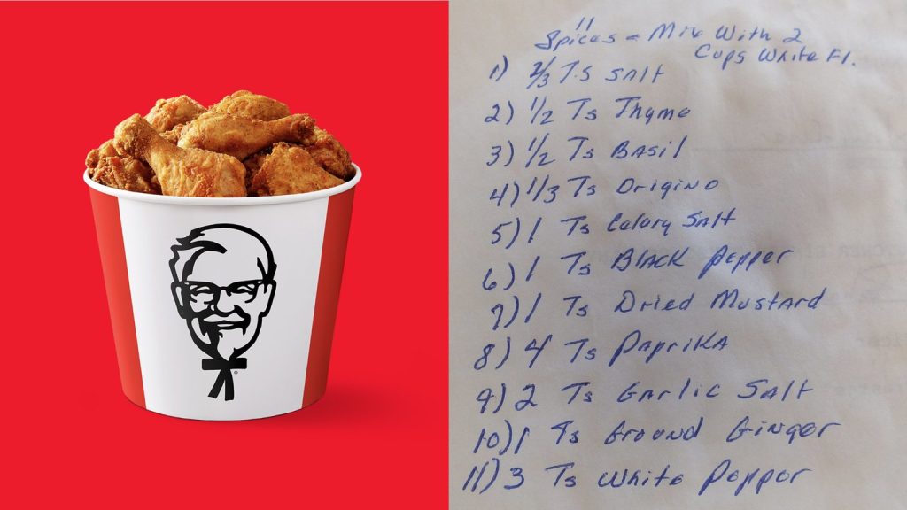 11 kruiden en specerijen" van KFC