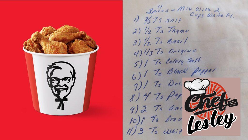 11 kruiden en specerijen" van KFC