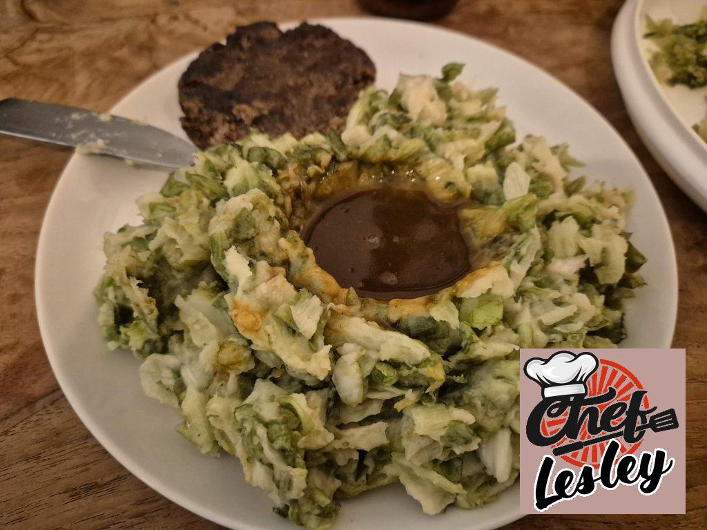 Andijviestamppot met rookworst of tartaartjes